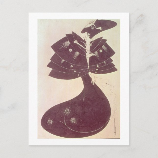 The Black Cape, Illustration für die englische Red Postkarte (Vorderseite)