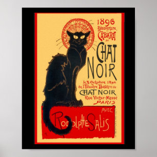 The Black Cat, Le Chat Noir, Art Poster