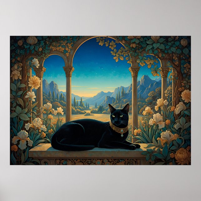 The Black Cat of the Golden Loggia Poster (Vorne)