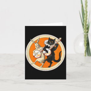 The Black Cat zine Halloween Katze Kaninchen und B Karte