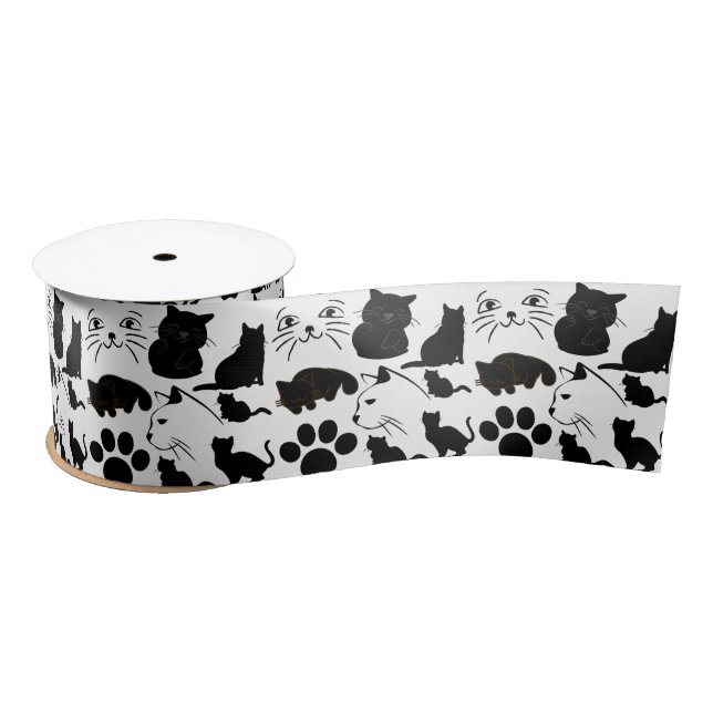 THE BLACK CATS PATTERNS      SATINBAND (Spule)