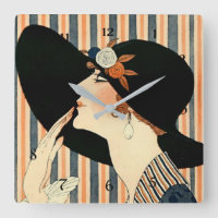"The Black Hat" Art Deco von George Barbier