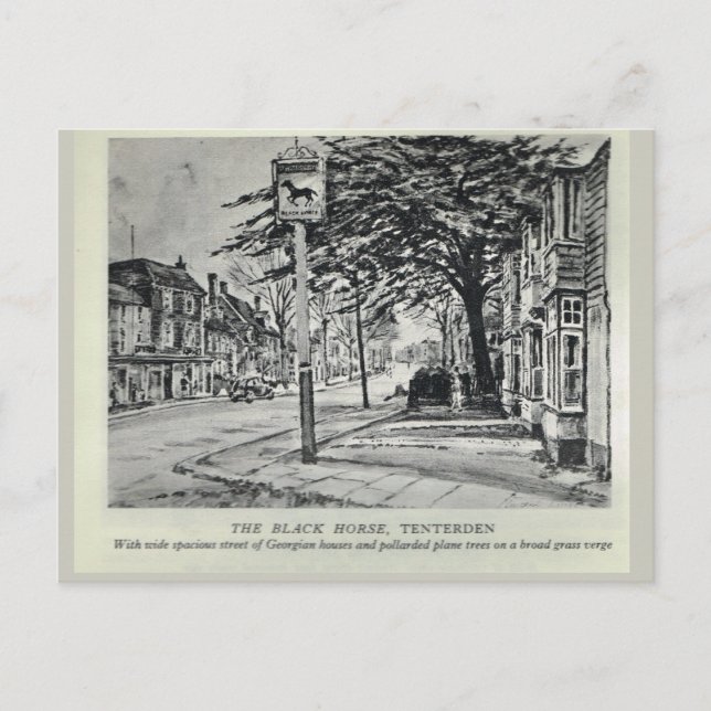 The Black Horse Inn, Tenterden Postkarte (Vorderseite)