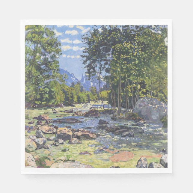 The Black Lutschina (von Ferdinand Hodler) Serviette (Vorderseite)