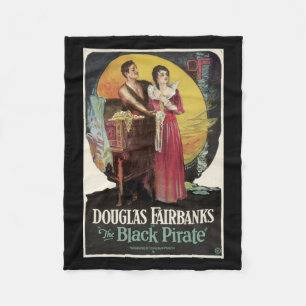 The Black Pirate Vintage-Filmplakat-Decke Fleecedecke