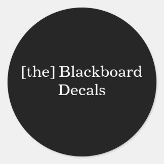 [the Blackboard Decals Sticker] Runder Aufkleber