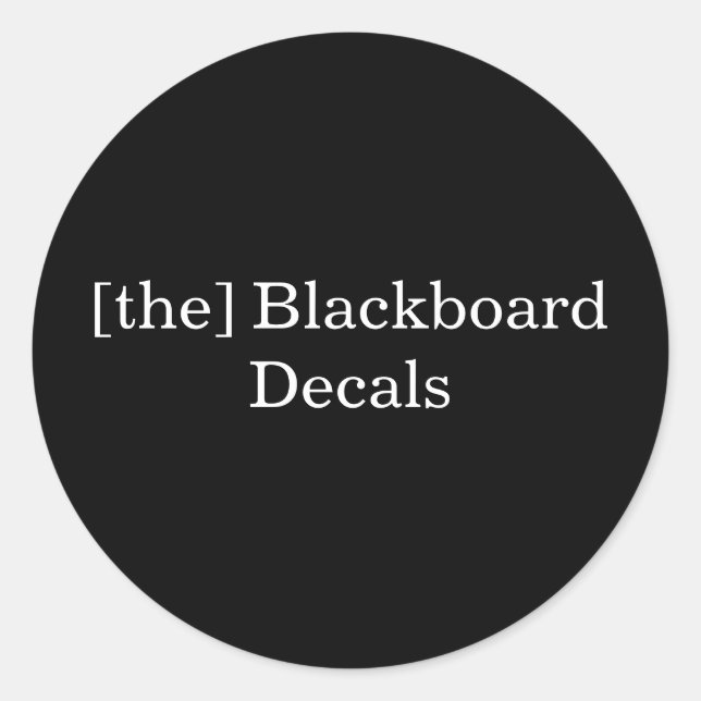 [the Blackboard Decals Sticker] Runder Aufkleber (Vorderseite)