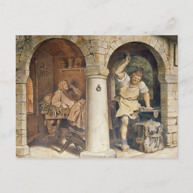 The Blacksmith of Ruhla, c.1854 Postkarte (Vorderseite)