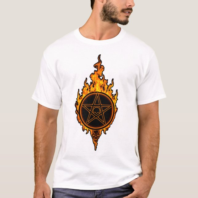 The Blazing Pentagram T-Shirt (Vorderseite)