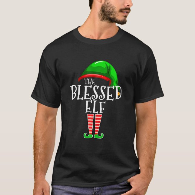 The Blessed Elf Group Matching Family Christmas T-Shirt (Vorderseite)