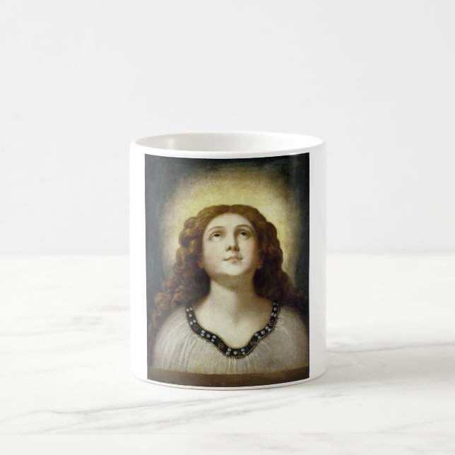 The Blessed Soul (Angelic Young Religious Woman) Kaffeetasse (Mittel)