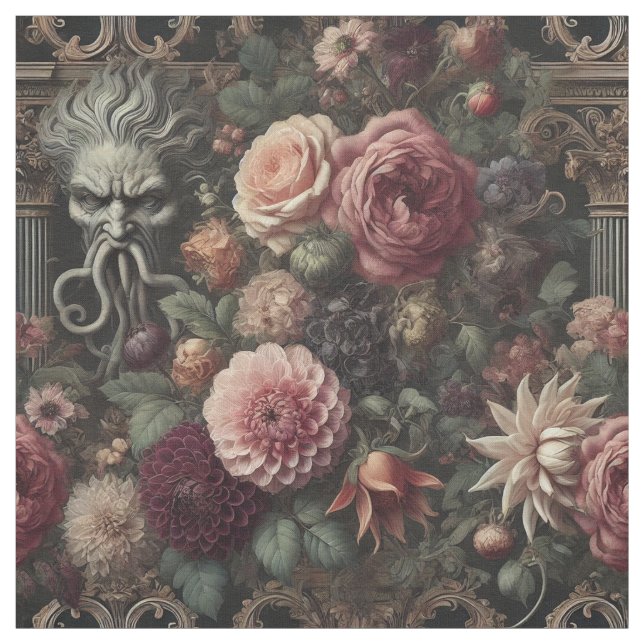 The Bloomeater's Sermon - Gothic Statement Tile Stoff (Muster)