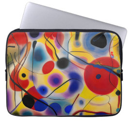 The Blue 10 Abstract Meets Red 6 Laptopschutzhülle