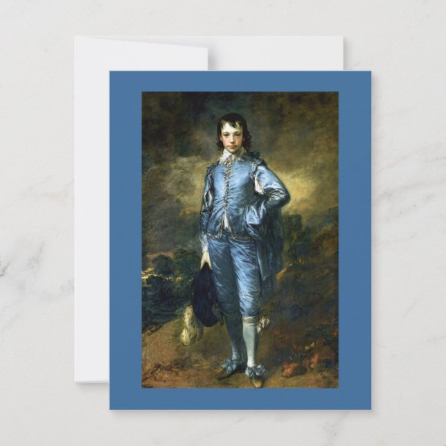 The Blue Boy von Thomas Gainsborough Karte (Vorderseite)