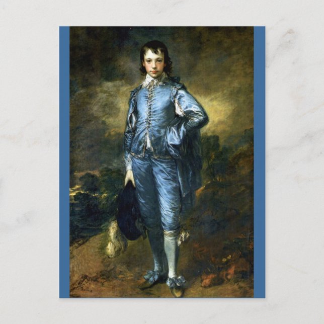 The Blue Boy von Thomas Gainsborough Postkarte (Vorderseite)