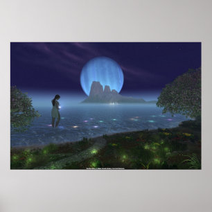 The Blue Jewel von Steven Vincent Johnson Poster