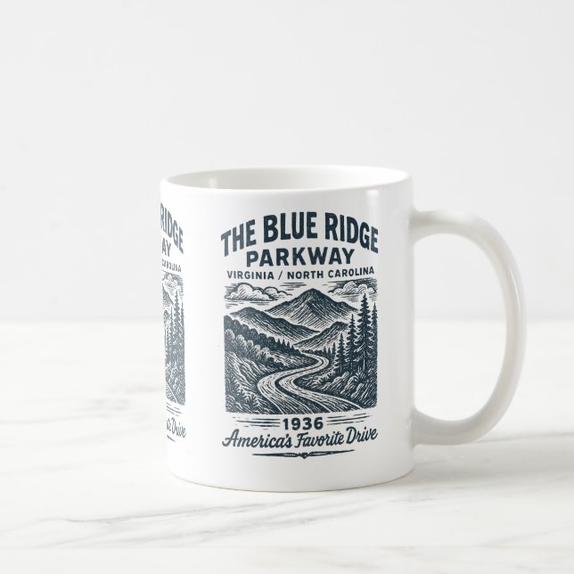The Blue ridge parkway Kaffeetasse (Rechts)
