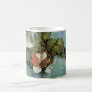 The Blue Vase (Blume und Obst) von Paul Cezanne Kaffeetasse