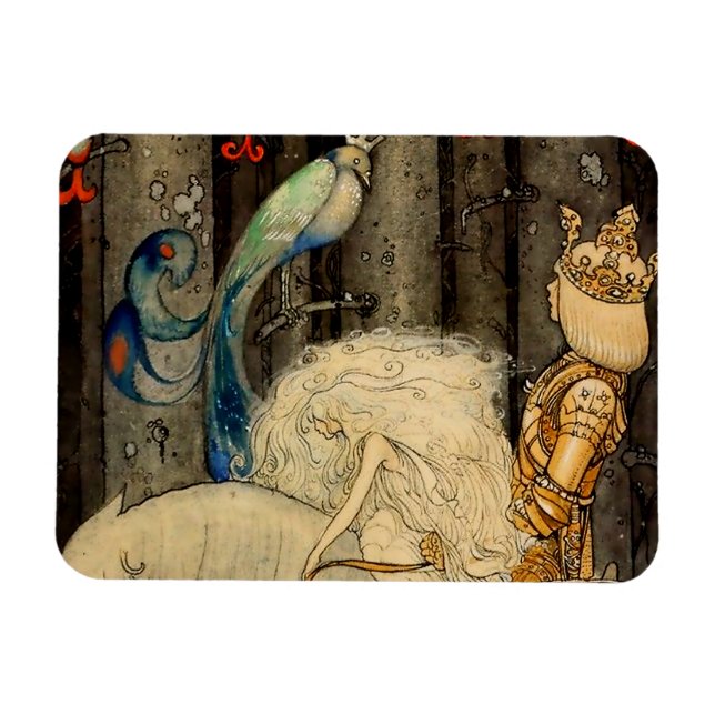 "The Bluebird" von John Bauer Magnet (Horizontal)