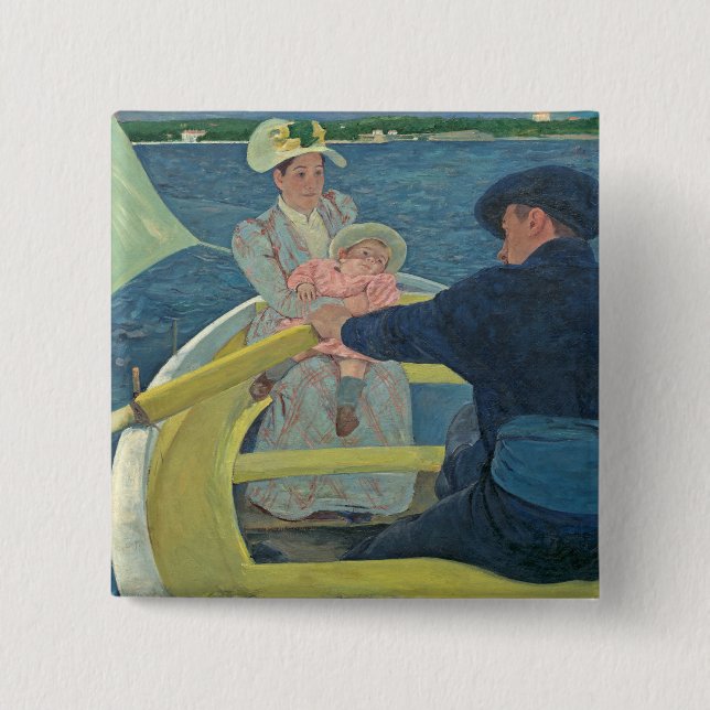 The Boating Party, 1893-94 (Öl auf Leinwand) Button (Vorderseite)