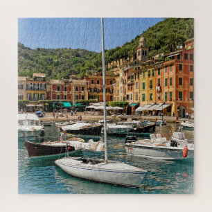 The Boats of Portofino, Italy - 20 x 20 inch Puzzle