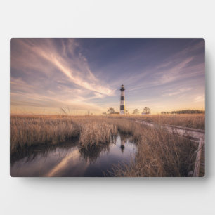 The Bodie Island Lighthouse  At Sunset Fotoplatte