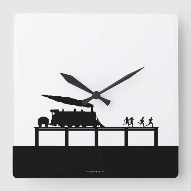 The Body Quadratische Wanduhr (Vorderseite)