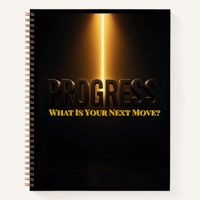 The Bold Command | Action Motivational Typography  Notizbuch (Vorderseite)