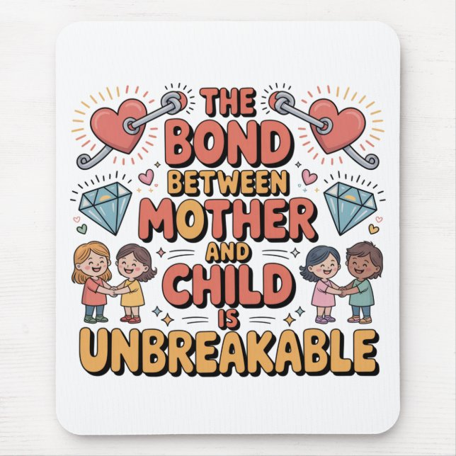 The Bond Between Mother And Child Is Unbreakable Mousepad (Vorne)