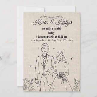 The bond of a lifetime: a wedding invitation feiertagskarte
