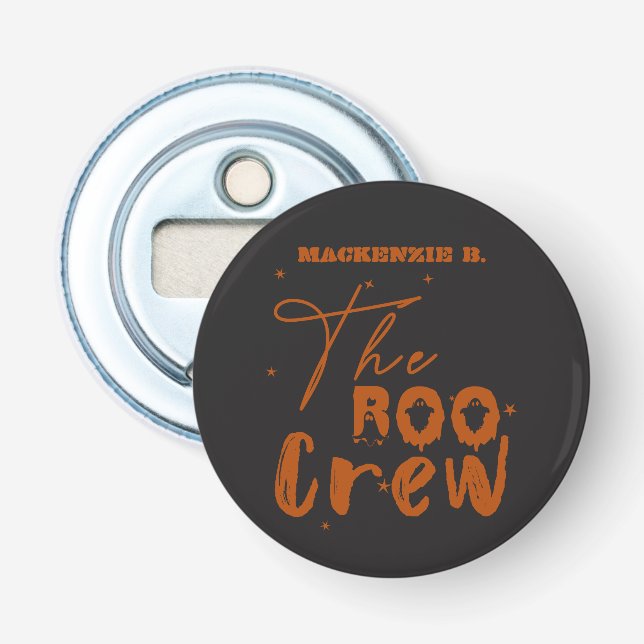 The Boo Crew Halloween Boo Button Bottle Opener Flaschenöffner (Vorderseite)