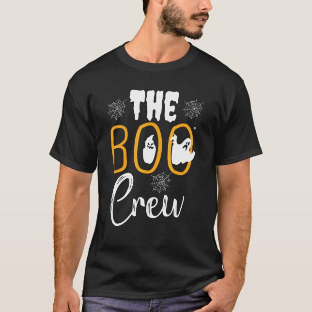The Boo Crew  Halloween Ghosts Trick or Treat T-Shirt (Vorderseite)