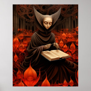 The Book Healer - Surrealistische Kunst Poster