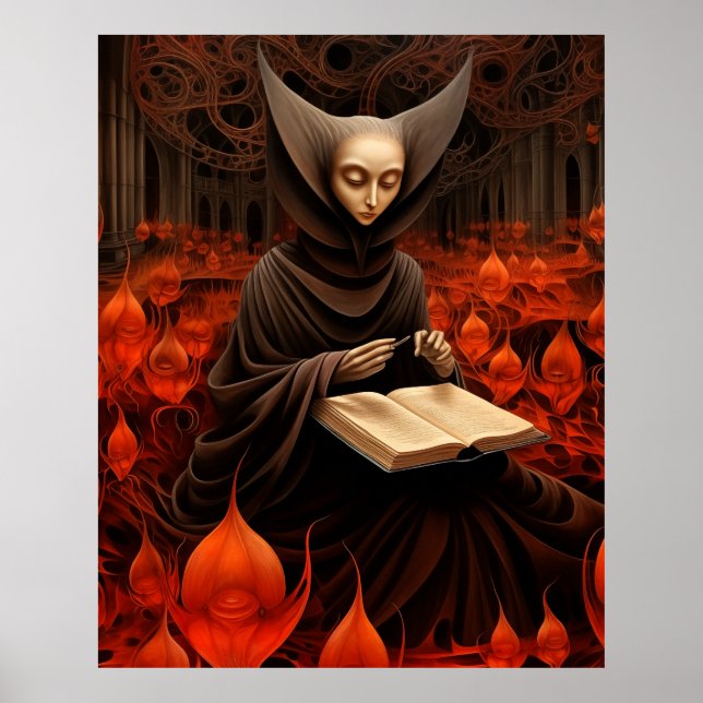 The Book Healer - Surrealistische Kunst Poster (Vorne)
