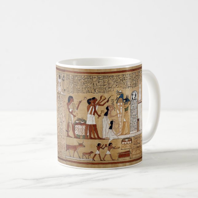 The book of the dead where Anubis is depicted Kaffeetasse (VorderseiteRechts)