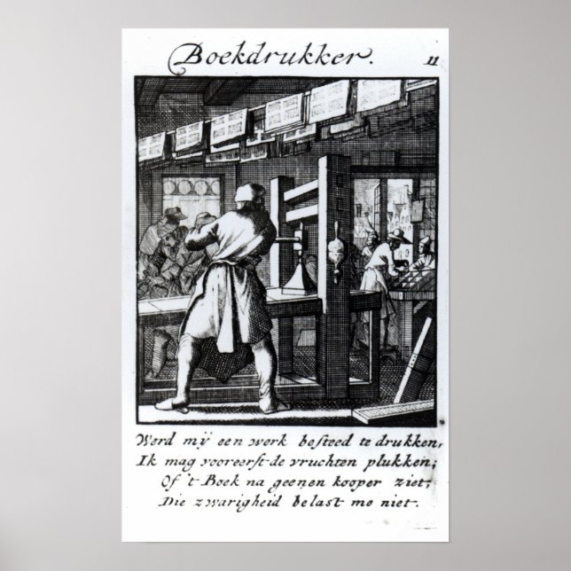 The Book Printer Poster (Vorne)