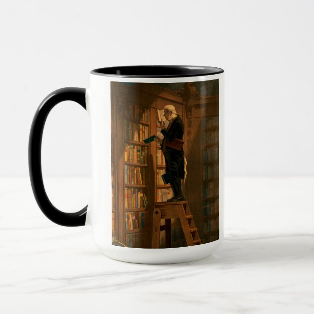 The Bookworm, 1861 von Carl Spitzweg Tasse (Links)