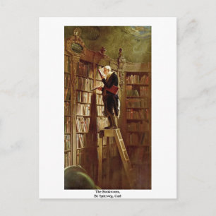The Bookworm, By Spitzweg, Carl Postkarte