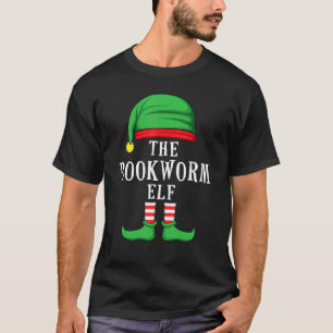 The Bookworm Elf Christmas Family Matching Group X T-Shirt