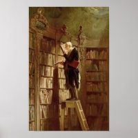 The Bookworm von Carl Spitzweg Vintag Art