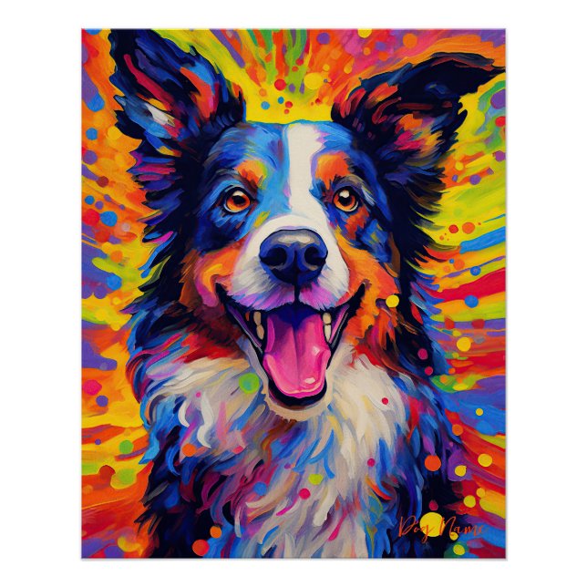 The Border Collie Dog 003 - Zetton Ziana Poster (Vorderseite)