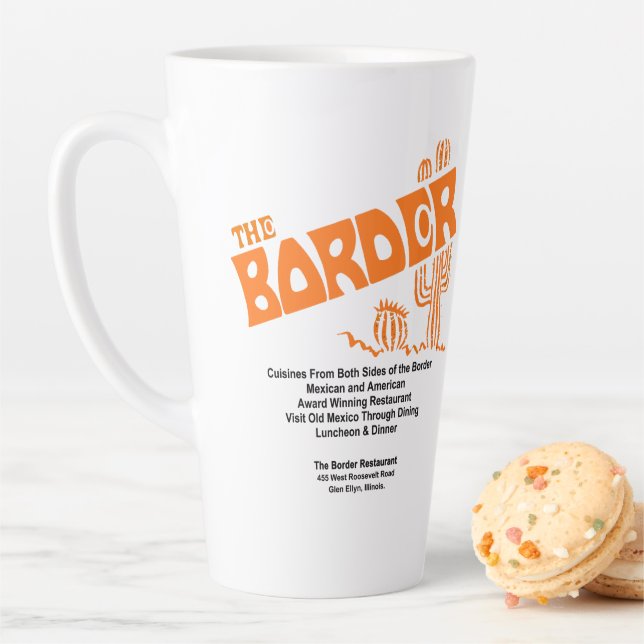 The Border Restaurant, Glen Ellyn, IL Milchtasse (Beispiel)