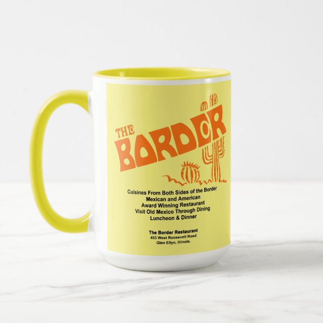 The Border Restaurant, Glen Ellyn, IL Tasse (Links)