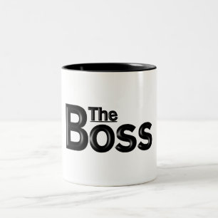 "The Boss"-Tasse Zweifarbige Tasse