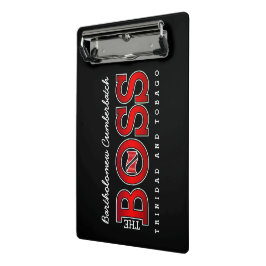 The Boss Trinidad und Tobago Mini Klemmbrett