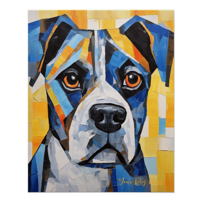 The Boxer Dog Portrait 004 - Sable Gabriel Poster (Vorderseite)