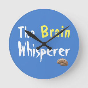 The Brain Whisperer  Runde Wanduhr