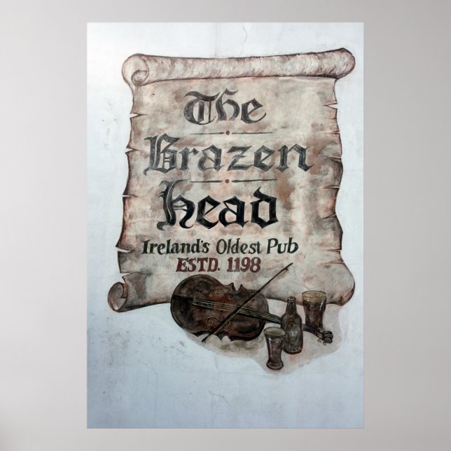 The Brazen Head Pub, Dublin, Irland Poster (Vorne)