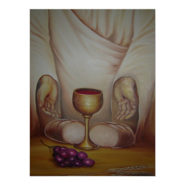 The Bread of Life: Holy Eucharist Poster (Vorderseite)