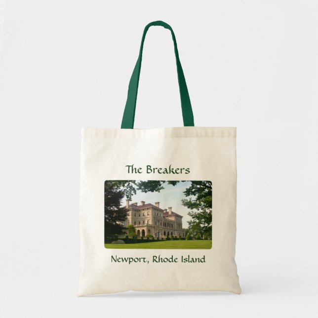 The Breakers Mansion Newport RI Budget Tote Bag Tragetasche (Vorne)